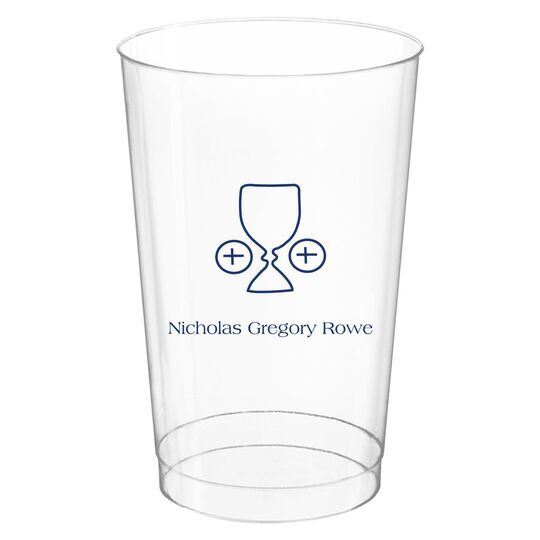 Ceremonial Goblet and Wafer Clear Plastic Cups